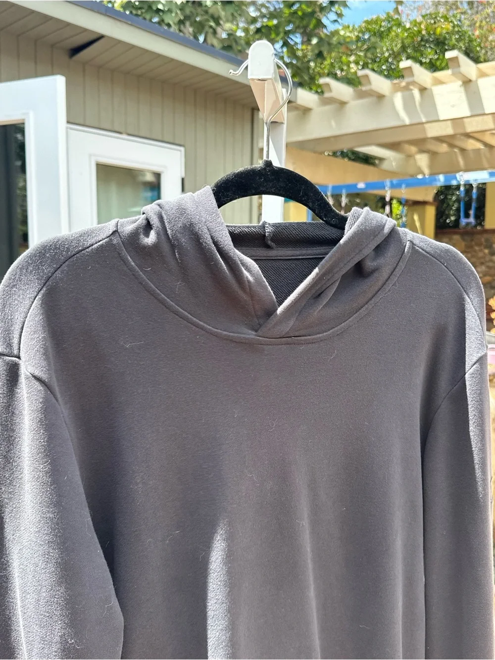 Men's Charcoal Gray Crewneck Hoodie Sweater